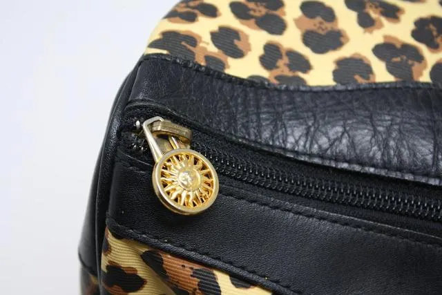 Vintage GIANNI VERSACE Leopard Duffle Bag