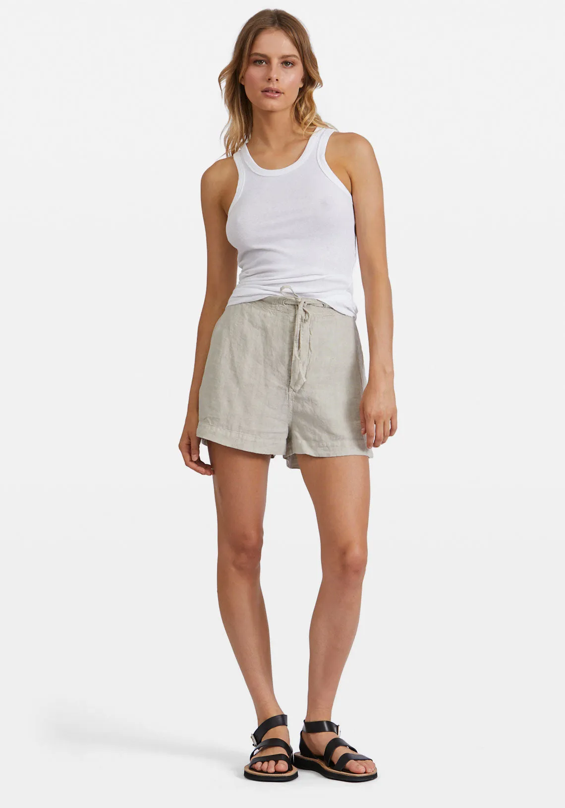 Washed Linen Mini Short