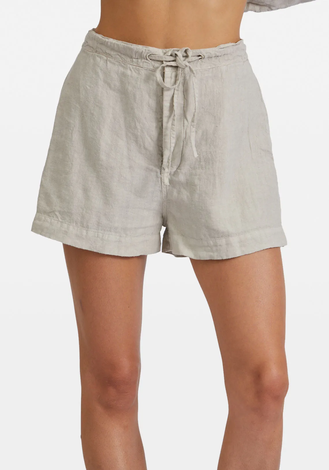 Washed Linen Mini Short