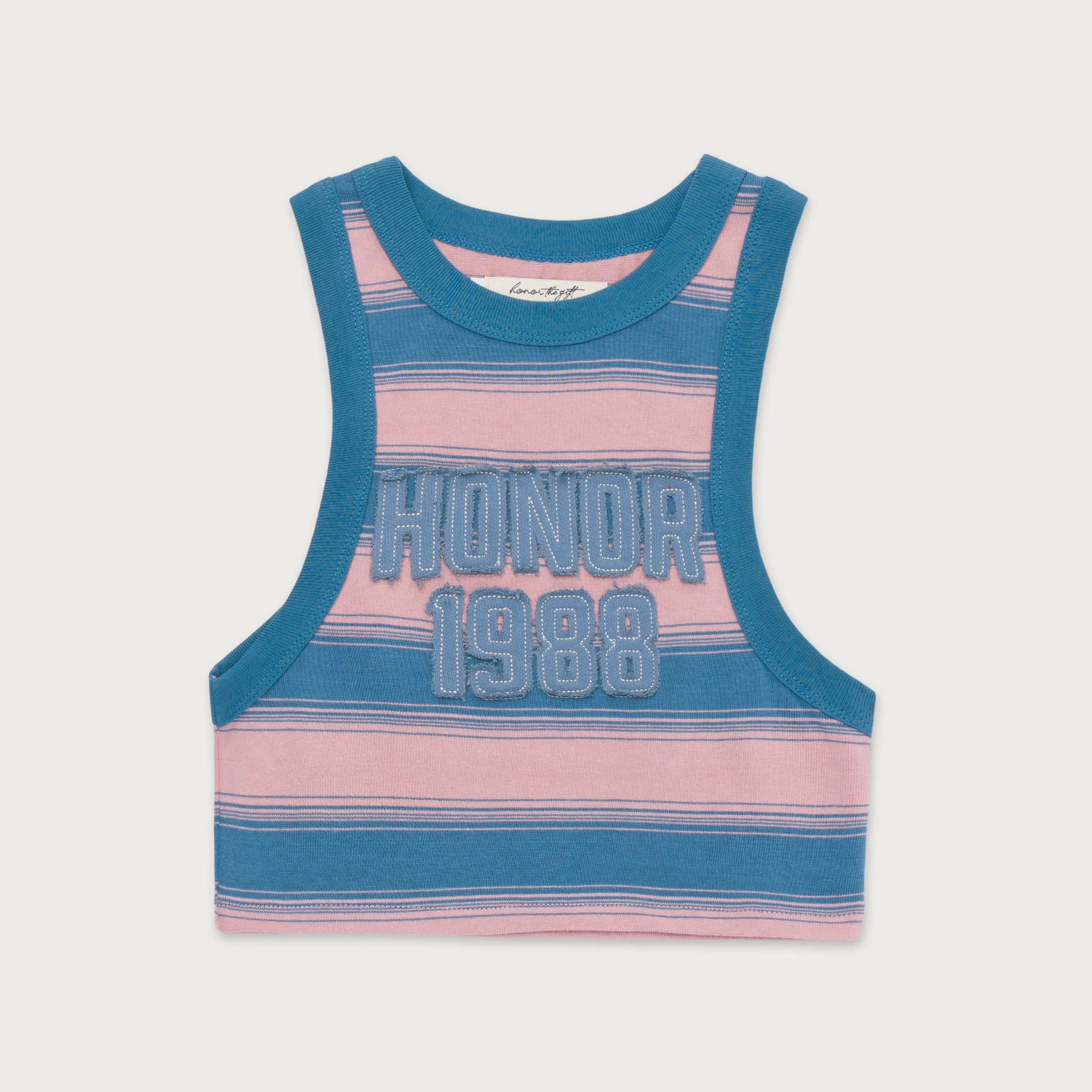 Womens 1988 Stripe Tank - Pink