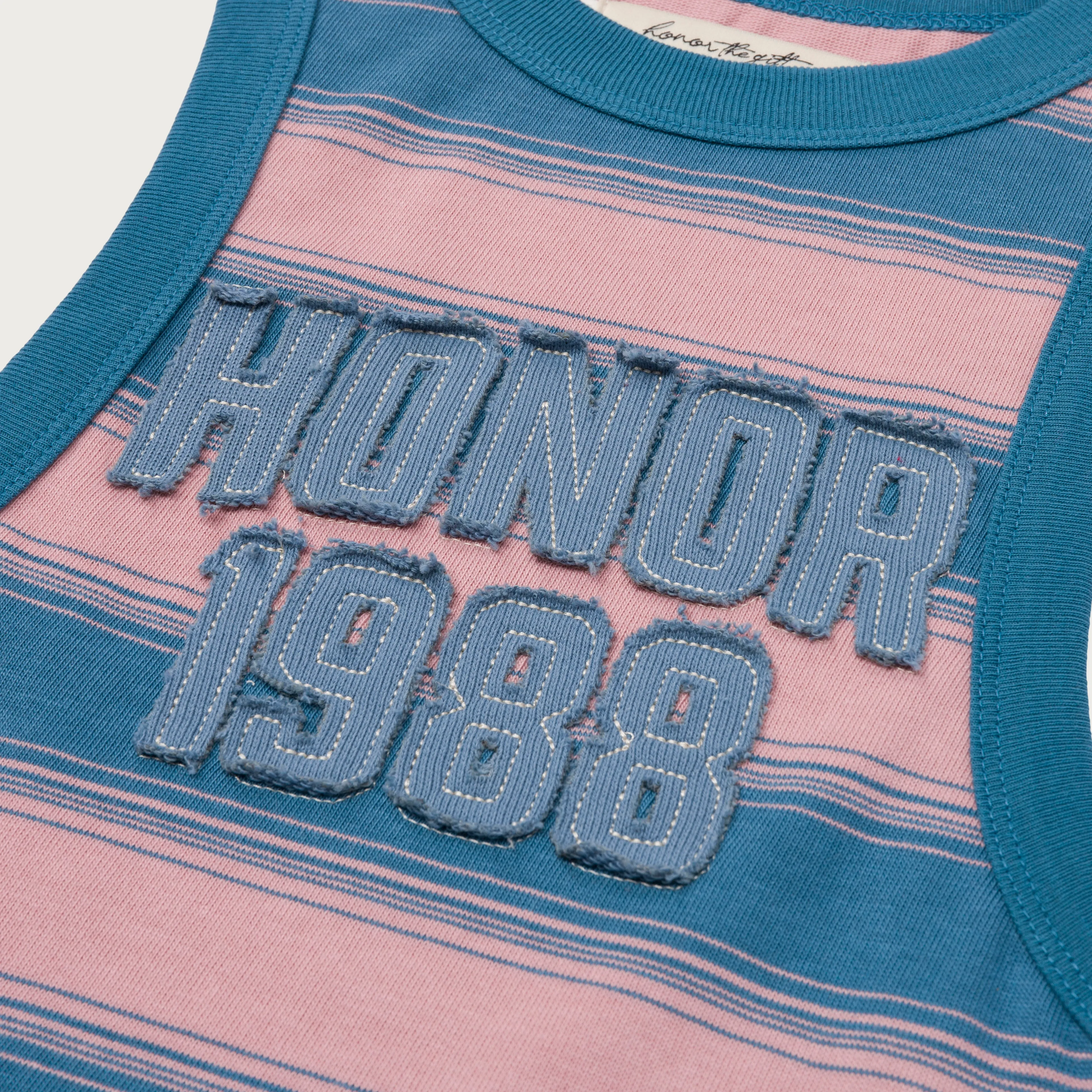 Womens 1988 Stripe Tank - Pink