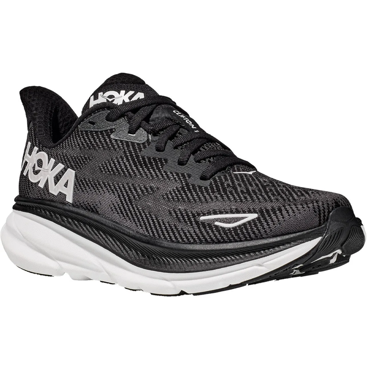 Women's HOKA Clifton 9 - Black/White