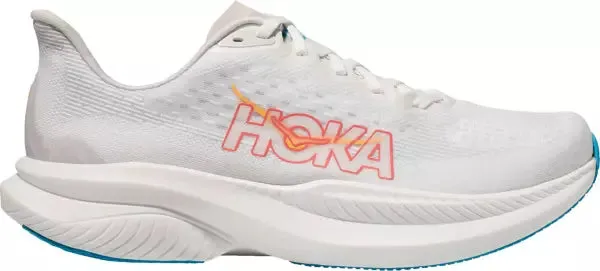 WOMEN'S HOKA MACH 6 | WHITE / NIMBUS CLOUD