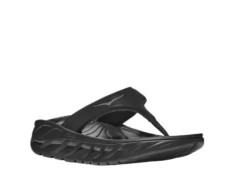 WOMEN'S HOKA ORA RECOVERY FLIP | BLACK / DARK GULL GRAY