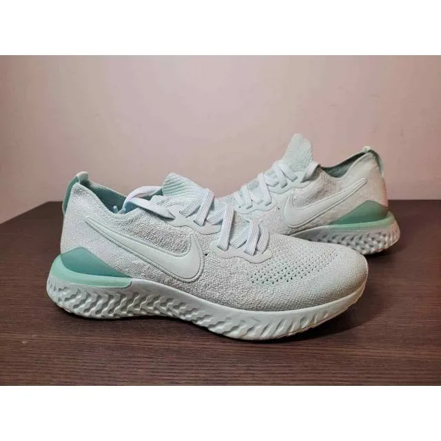 Women's nike epic react flyknit teal running sneakers size 6.5