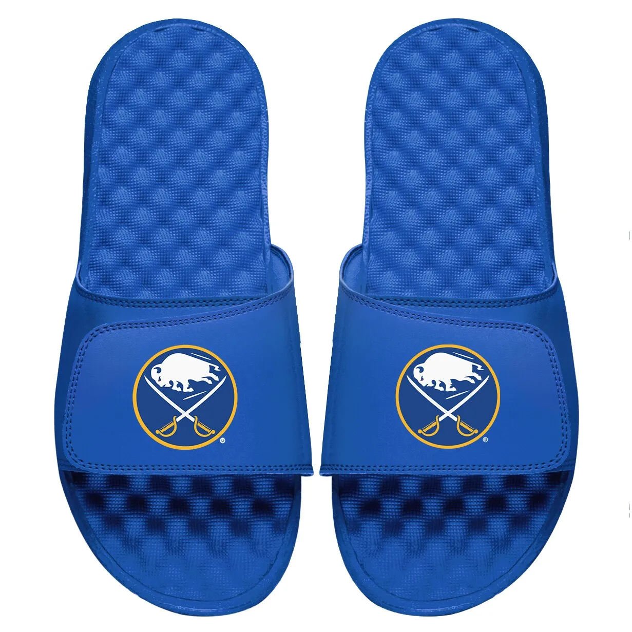 Youth Buffalo Sabres ISlide Royal Primary Logo Slide Sandals